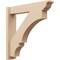 Ekena Millwork 6-in W x 30-in D x 30-in H Balboa Trad Rough Cedar Woodgrain TimberThane Outlooker, Primed Tan OUTUR060X30X30BOA04RCPR - alternate 1